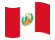 Peru-Bandeira ondulante