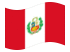 Peru-Bandeira ondulante