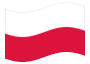 Bandeira animada Polónia