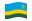 Ruanda-Bandeira ondulante
