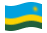 Ruanda-Bandeira ondulante