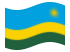 Ruanda-Bandeira ondulante