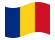 Roménia-Bandeira ondulante