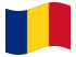 Roménia-Bandeira ondulante