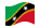 São Cristóvão e Nevis-Bandeira ondulante