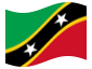 Bandeira animada São Cristóvão e Nevis