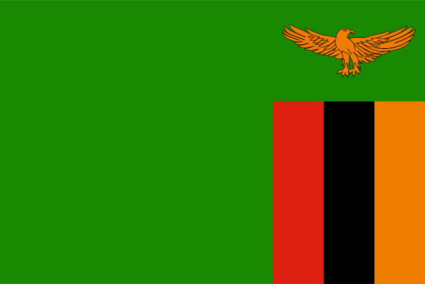 Bandeira Zâmbia