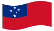 Bandeira animada Samoa