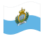 São Marinho-Bandeira ondulante