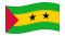 São Tomé e Príncipe-Bandeira ondulante