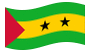 São Tomé e Príncipe-Bandeira ondulante