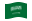 Arábia Saudita-Bandeira ondulante