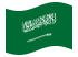 Arábia Saudita-Bandeira ondulante
