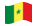 Senegal-Bandeira ondulante