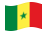 Senegal-Bandeira ondulante