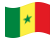 Senegal-Bandeira ondulante