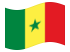 Senegal-Bandeira ondulante