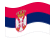 Sérvia-Bandeira ondulante