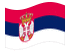 Sérvia-Bandeira ondulante