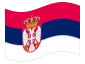 Bandeira animada Sérvia