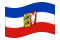 Schleswig-Holstein-Bandeira ondulante