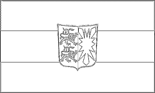 Contorno da bandeira de Schleswig-Holstein para colorir