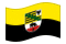 Saxónia-Anhalt-Bandeira ondulante