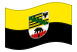 Saxónia-Anhalt-Bandeira ondulante