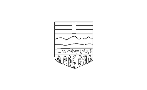 Contorno da bandeira de Alberta para colorir