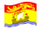 Nova Brunswick-Bandeira ondulante