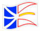 Bandeira animada Terra Nova e Labrador