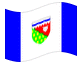 Bandeira animada Territórios do Noroeste
