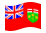 Ontário-Bandeira ondulante