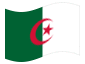 Bandeira animada Argélia