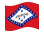 Arkansas-Bandeira ondulante