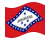 Arkansas-Bandeira ondulante