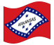 Bandeira animada Arkansas
