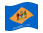 Delaware-Bandeira ondulante