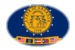 Geórgia-Bandeira em vinheta oval