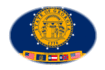 Geórgia-Bandeira em vinheta oval