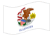 Illinois-Bandeira ondulante