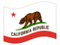 Bandeira animada Califórnia