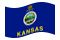 Kansas-Bandeira ondulante