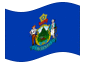 Bandeira animada Maine