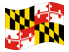 Maryland-Bandeira ondulante