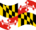 Maryland-Bandeira ondulante estática