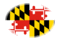 Maryland-Bandeira em vinheta oval