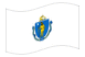 Massachusetts-Bandeira ondulante