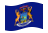 Michigan-Bandeira ondulante