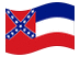 Mississipi-Bandeira ondulante
